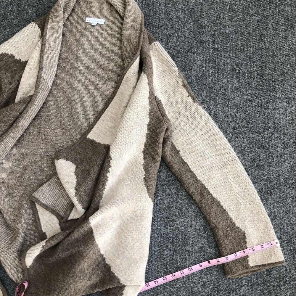 Bryn Walker alpaca and merino wool blend open front draped cardigan size large - Picture 7 of 10